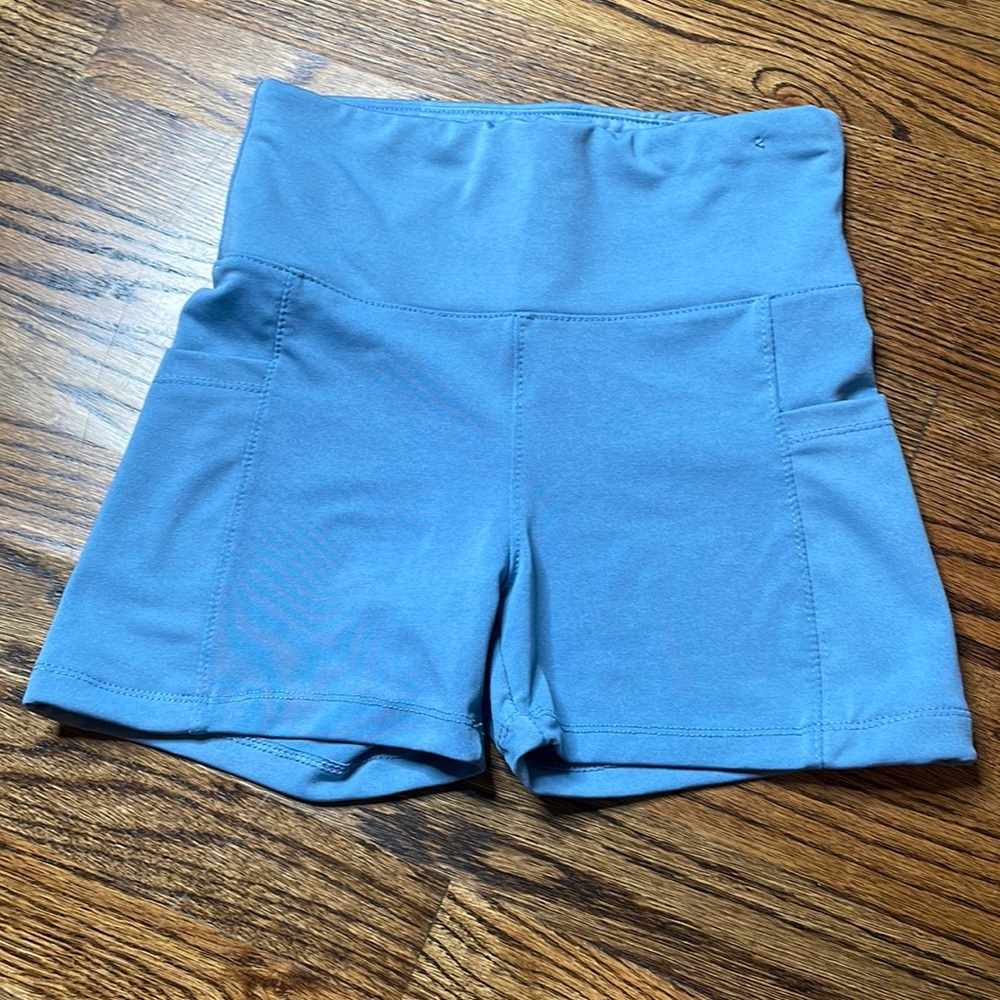 Blue bike shorts size small